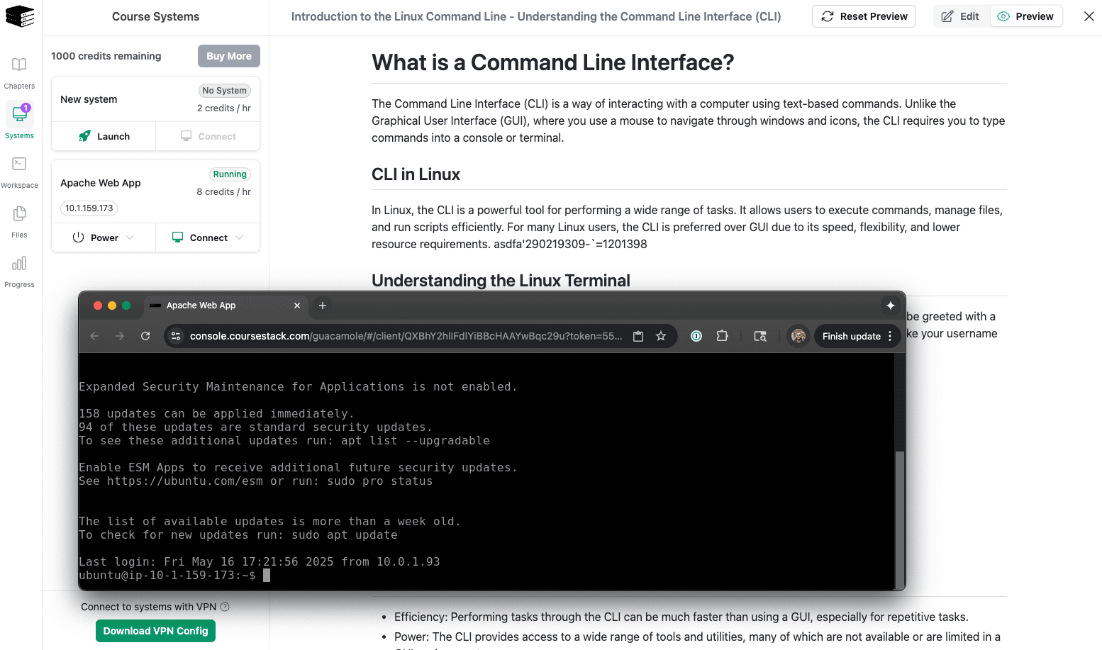 CourseStack Platform Interface