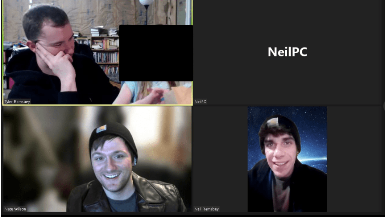 Early Hack Smarter weekly goal meeting on Zoom